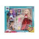 Pack 2 Muñecas Elegancy Queen (Morado y Rojo)