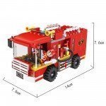 COGO Fire Camión de Bombero 2en1 Bloques de Construcción (184 piezas)