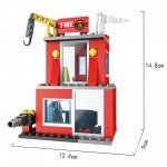 COGO Fire Estación de Bomberos 2en1 Bloques de Construcción (178 piezas)