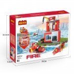 COGO Fire Estación de Bomberos 2en1 Bloques de Construcción (178 piezas)