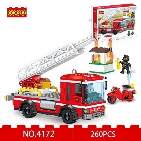 COGO Fire Bombero Bloques de Construcción (259 piezas)