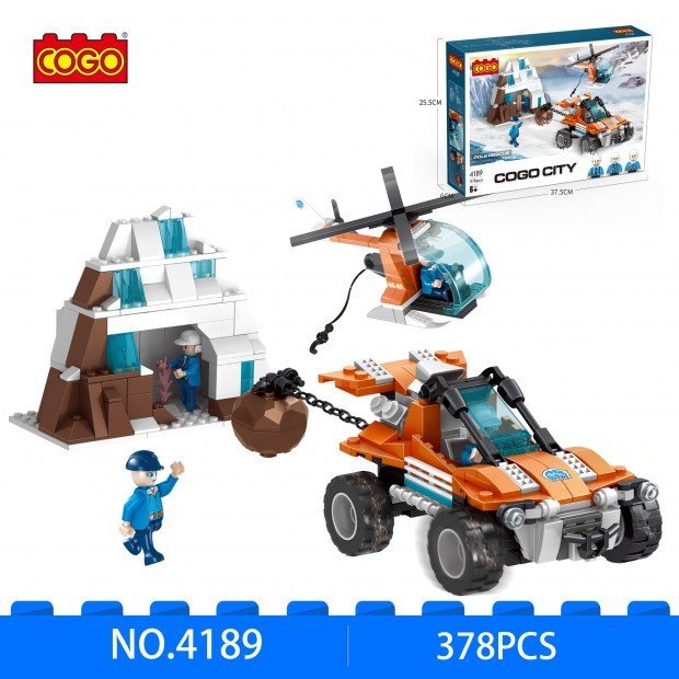 Cogo City Vehículos de Invierno Bloques de Construcción (378 piezas)